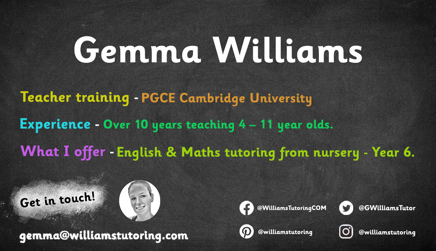 Gemma Williams Tutoring Sandy